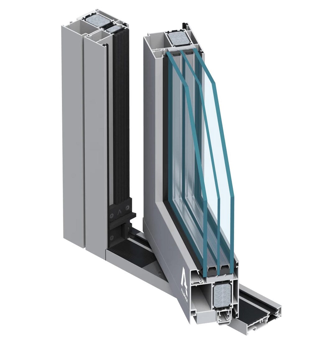 Drzwi obrotowe MB‑86N Pivot Door 2
